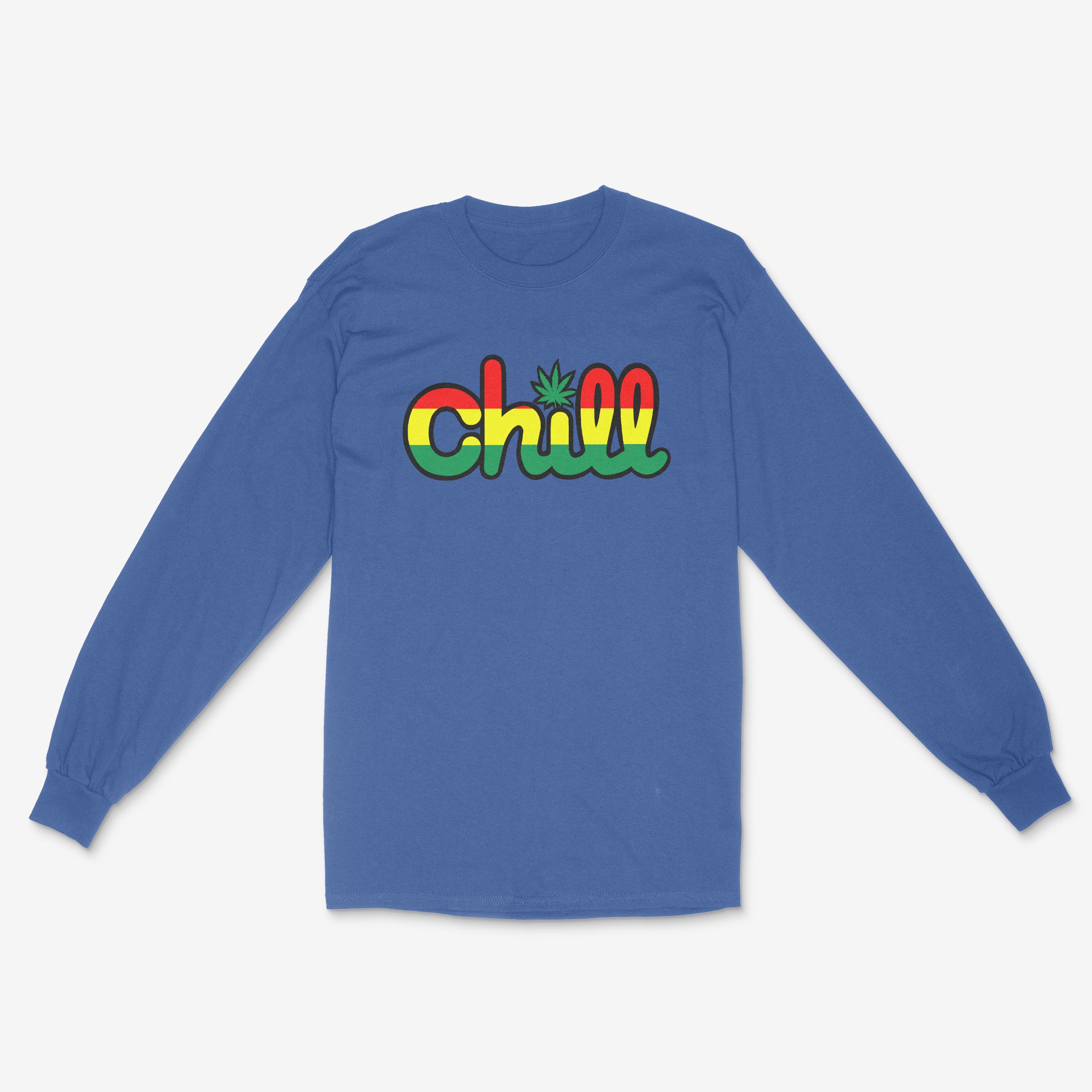 Chill Rasta Leaf Long Sleeve T