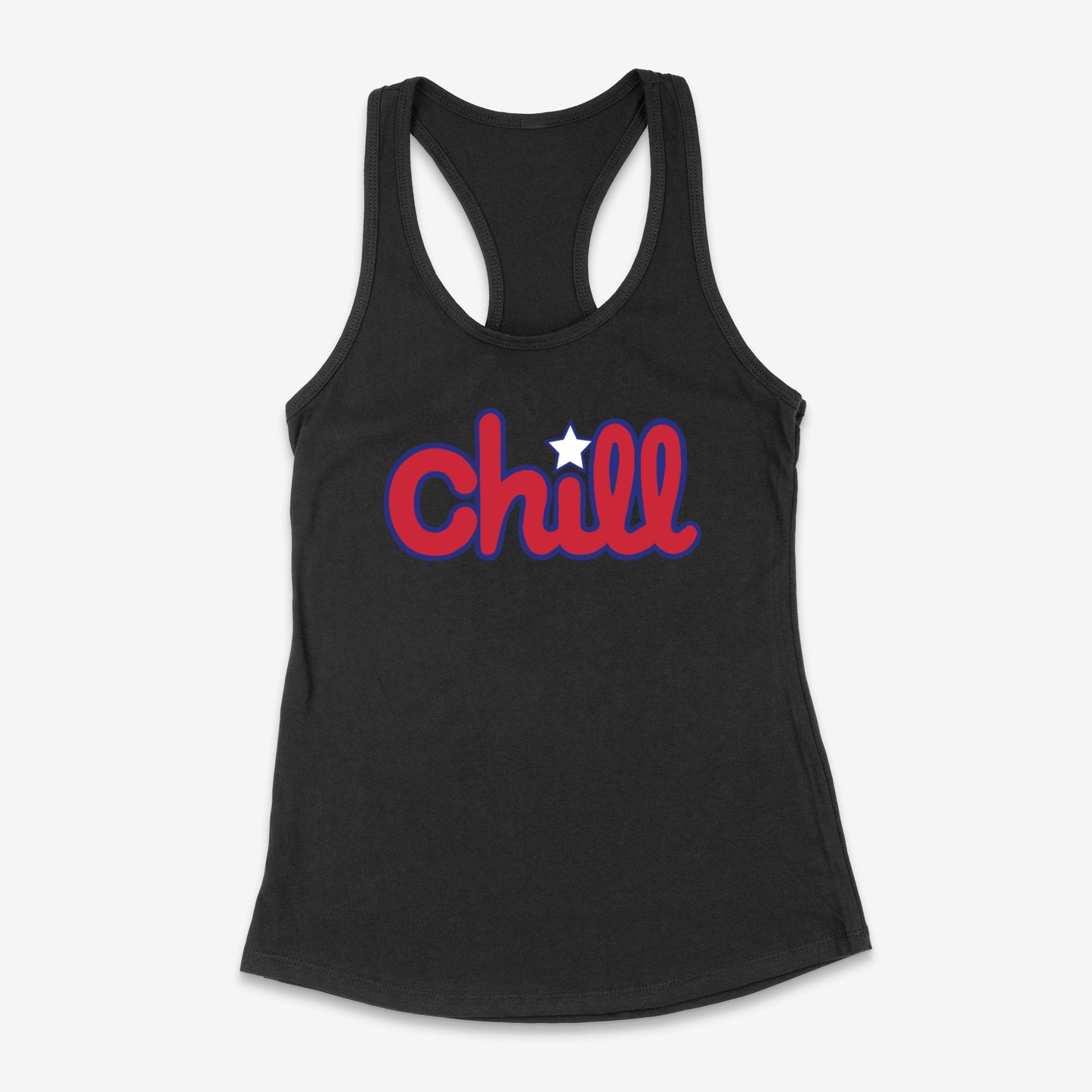 Womens Chill Patriot Star Racerback Tank