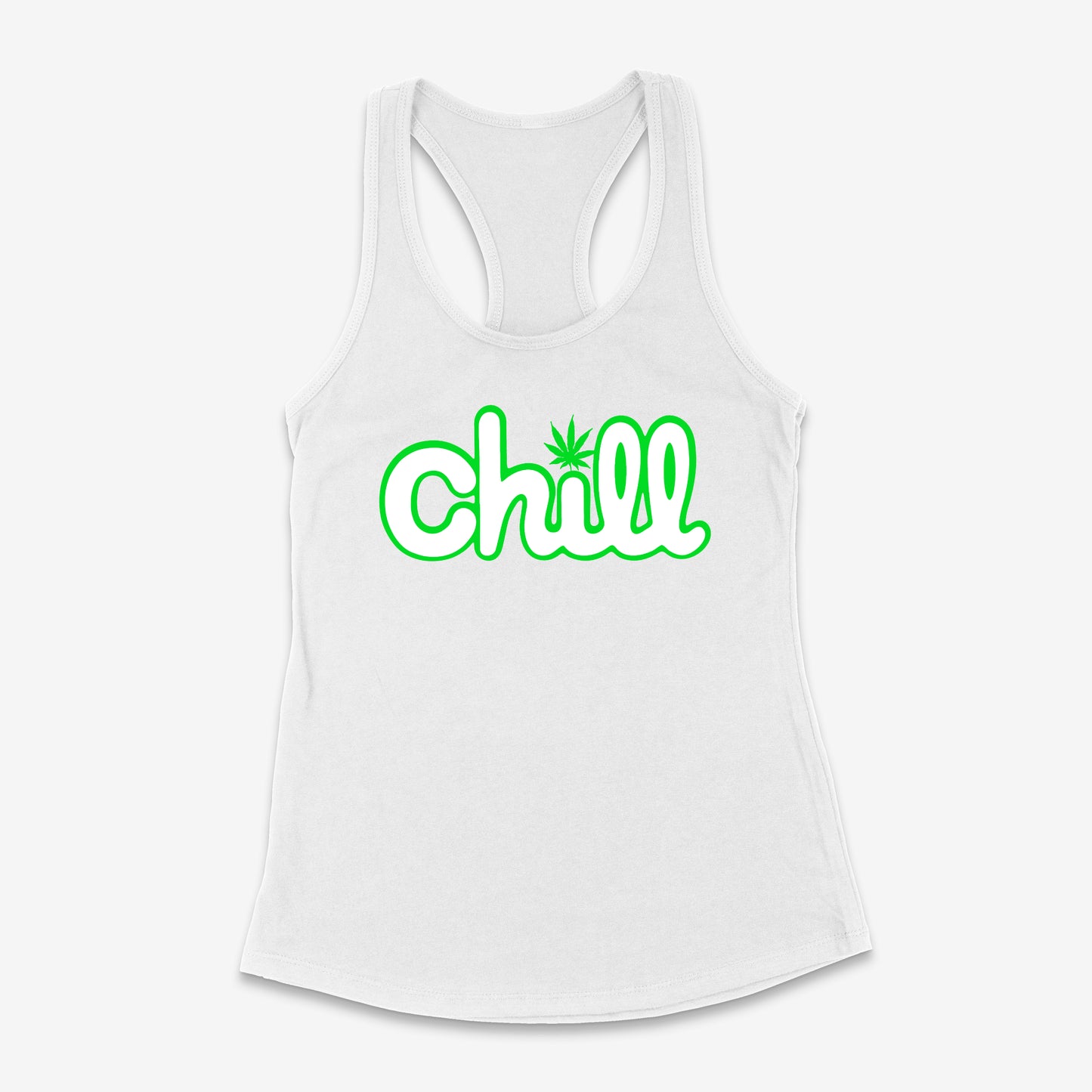 Womens Chill Leaf Classic Racerback Tank