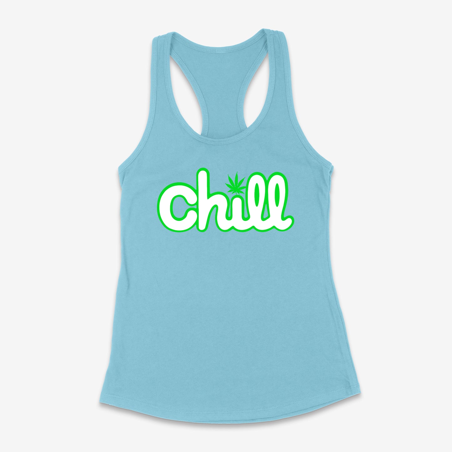 Womens Chill Leaf Classic Racerback Tank
