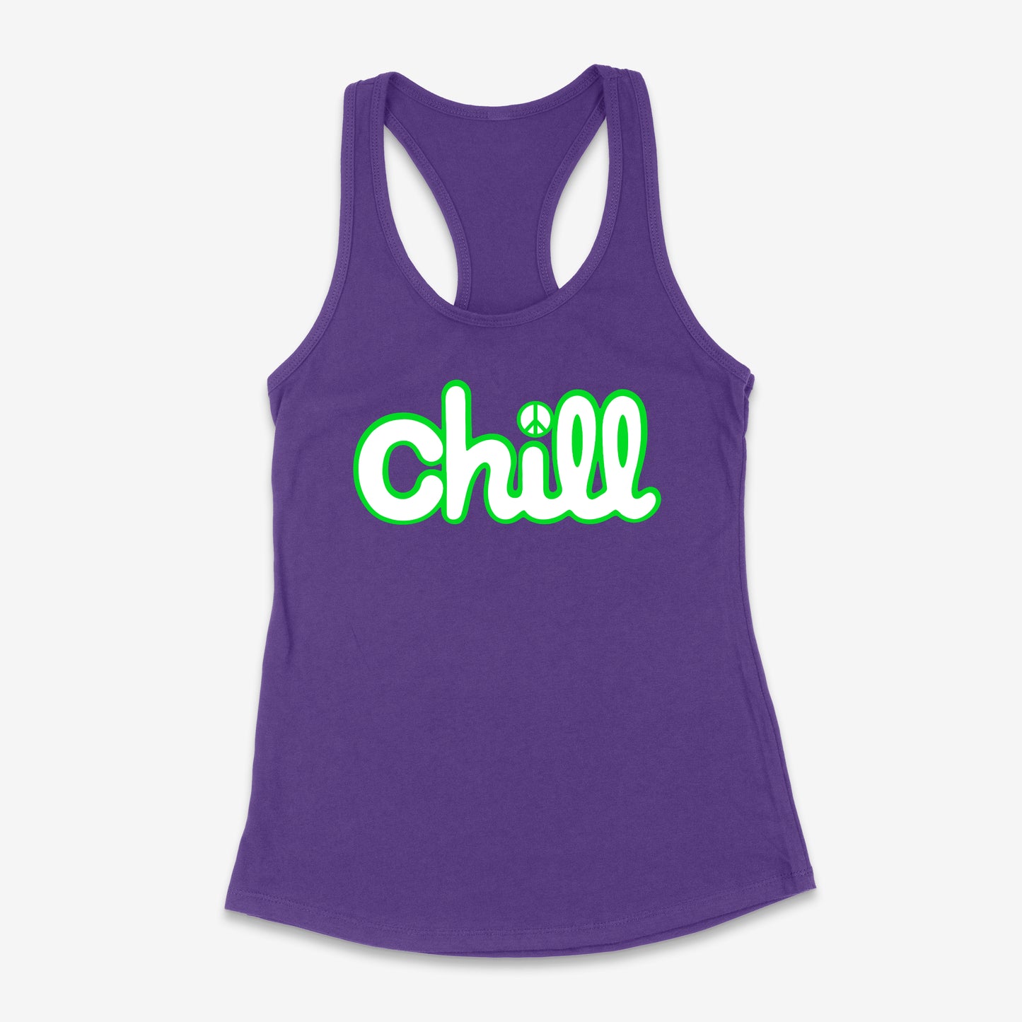 Womens Chill Peace Classic Racerback Tank