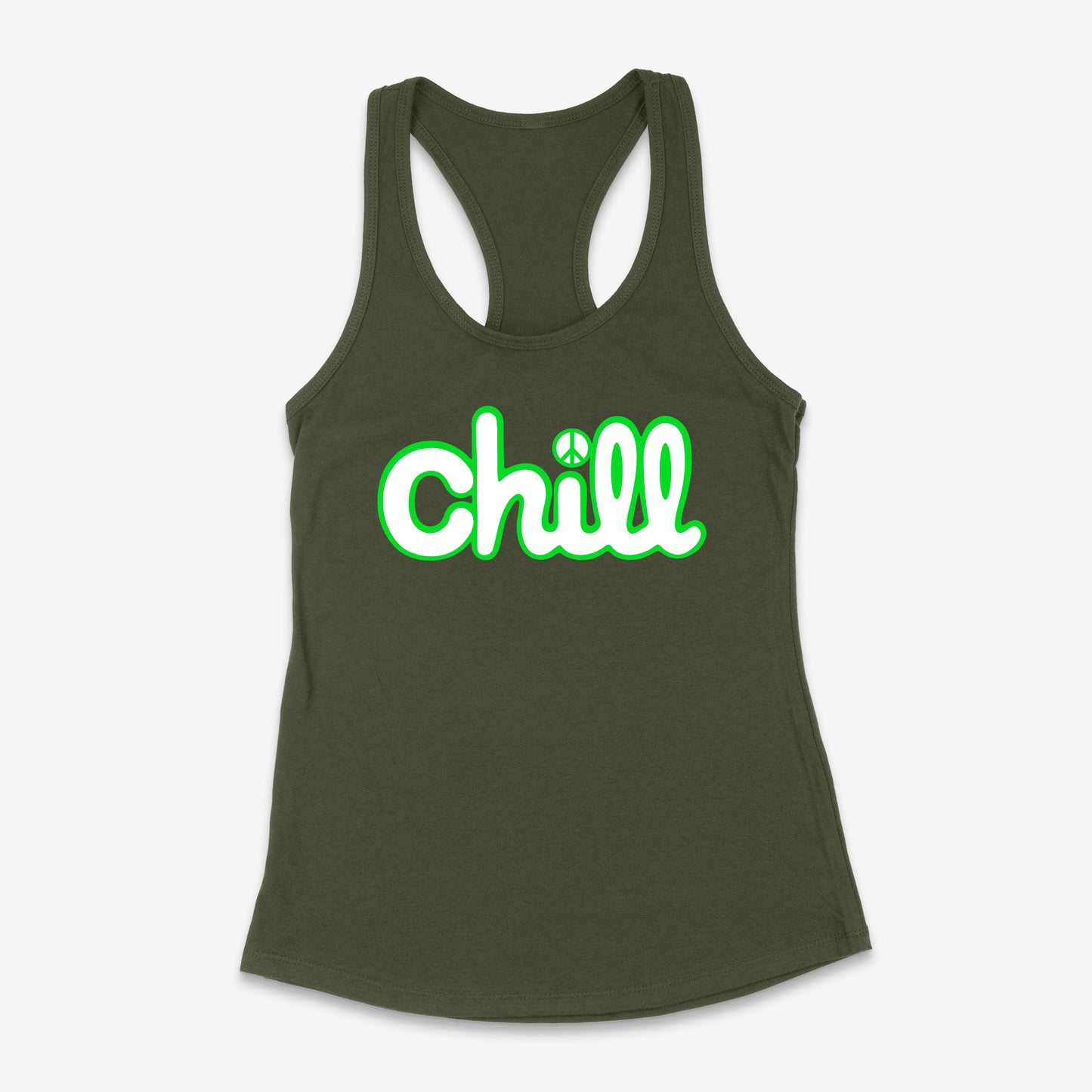 Womens Chill Peace Classic Racerback Tank