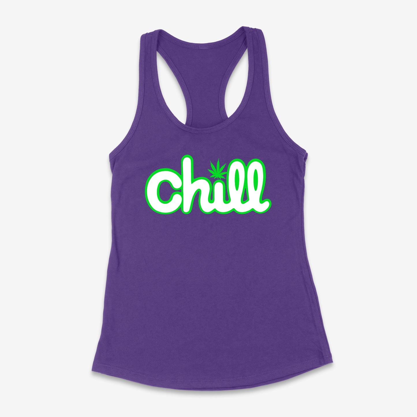 Womens Chill Leaf Classic Racerback Tank