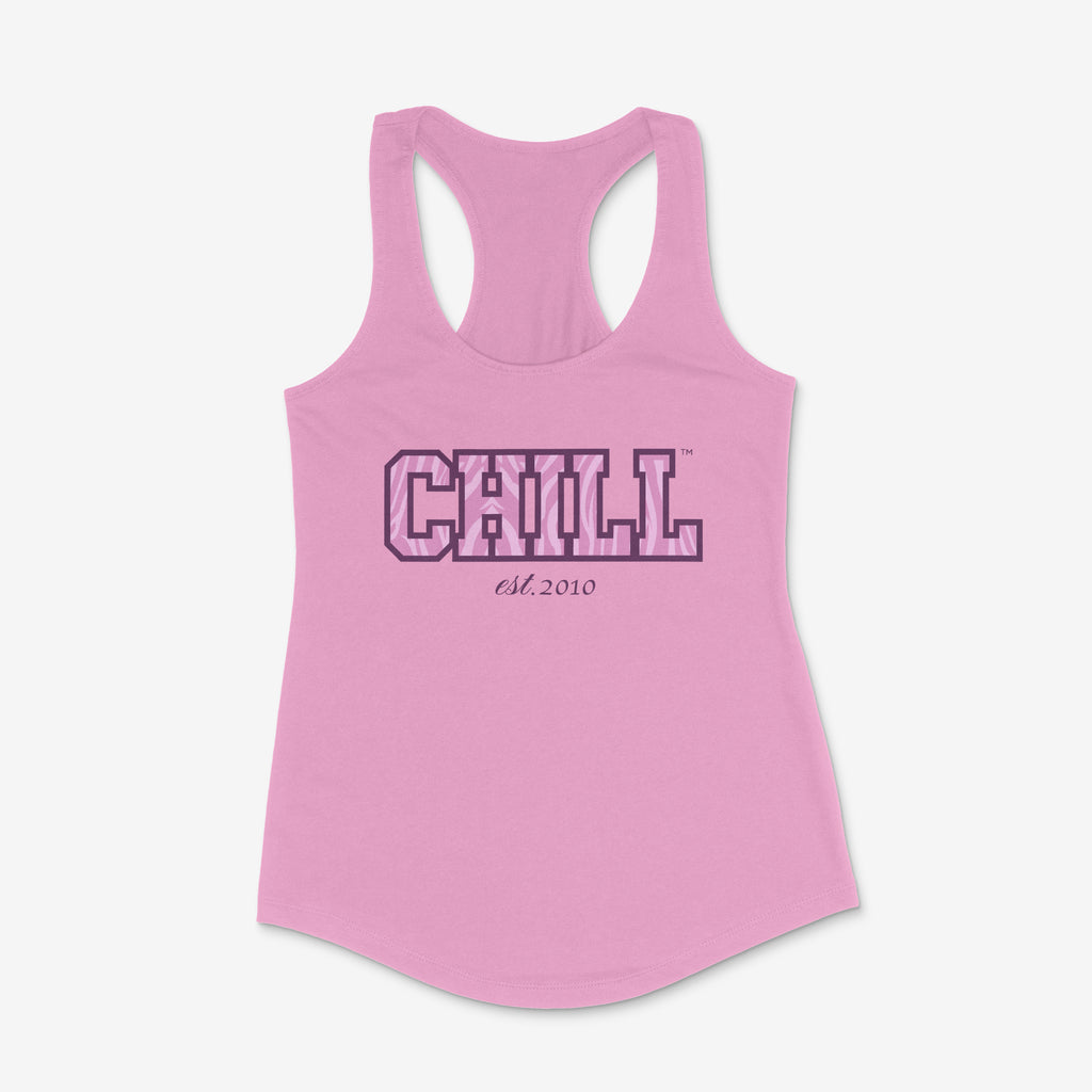 Chill Fem Edition: College Zebra & Leopard Racerback Tanks