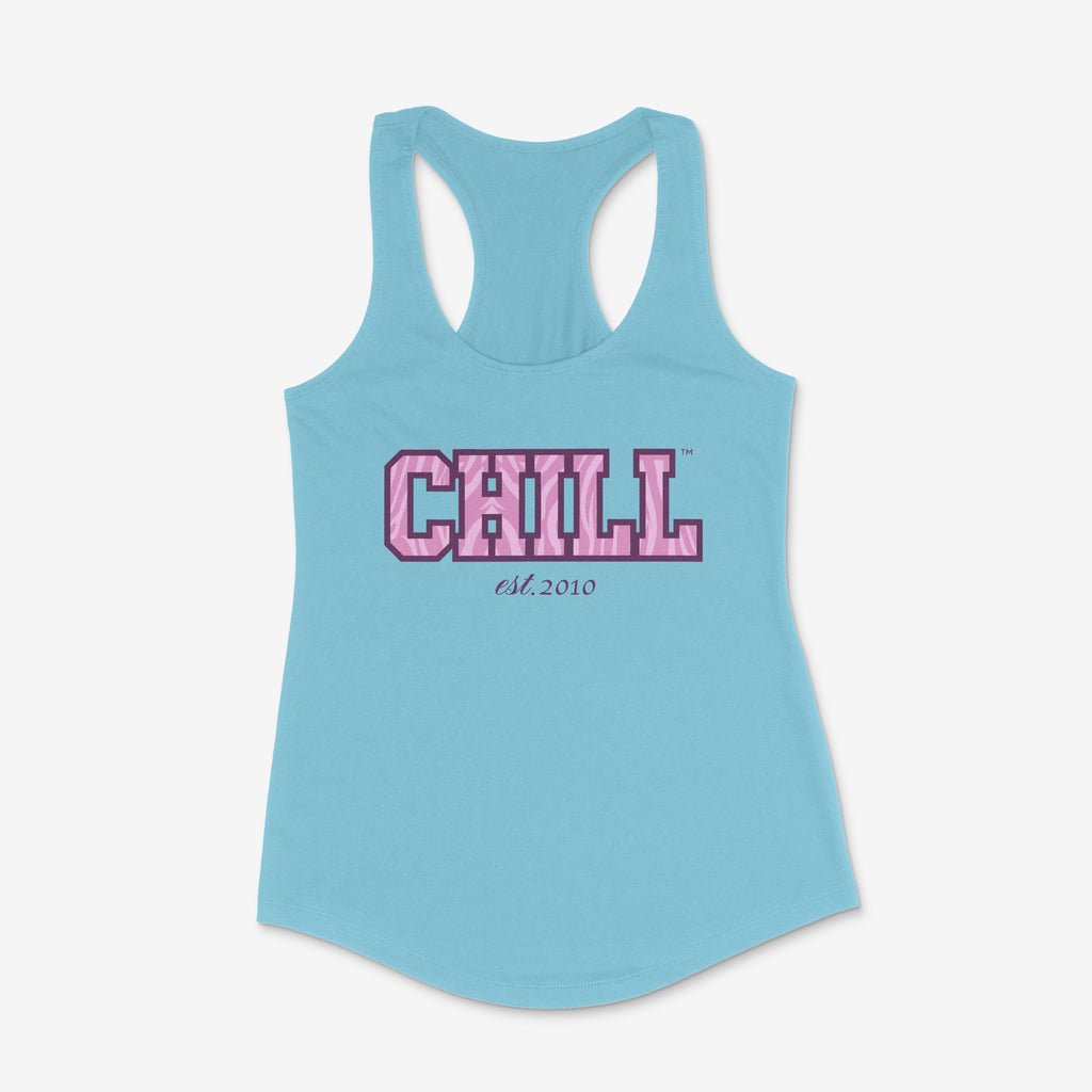 Chill Fem Edition: College Zebra & Leopard Racerback Tanks