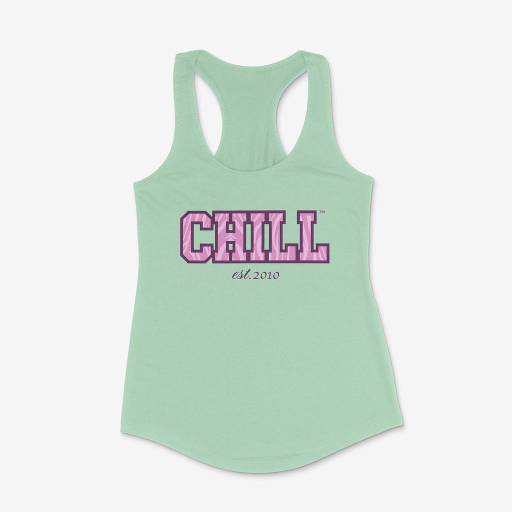 Chill Fem Edition: College Zebra & Leopard Racerback Tanks