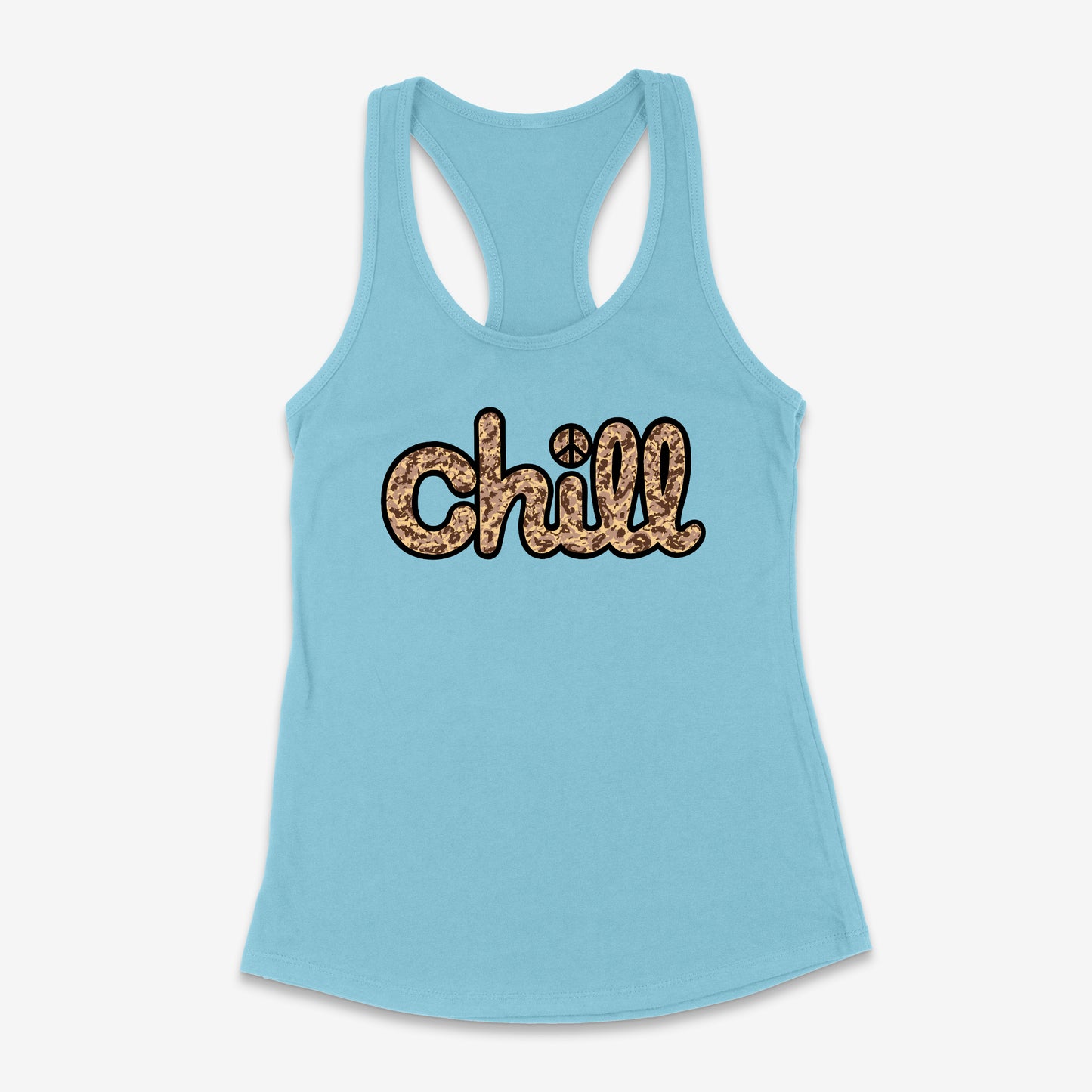 Womens Chill Peace Sand Camo Racerback Tank