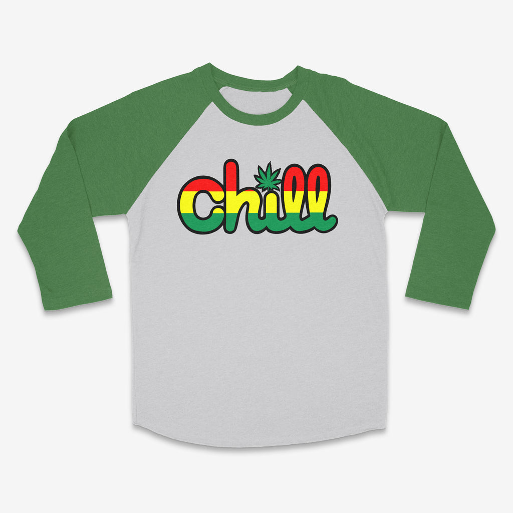Chill Leaf Rasta Baseball 3/4 Sleeve T