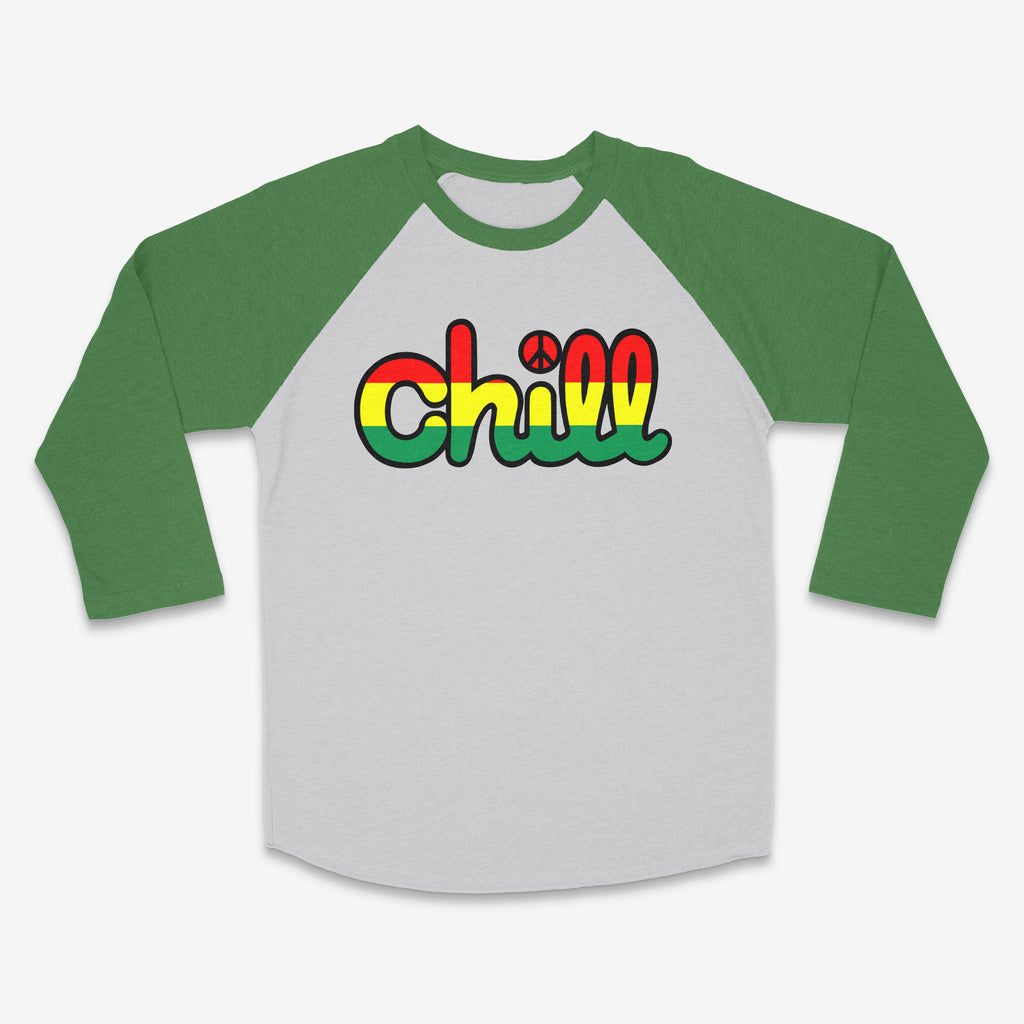 Chill Peace Rasta Baseball 3/4 Sleeve T