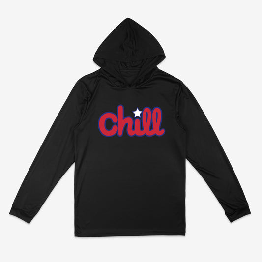 Chill Peace Patriot Star Hooded T