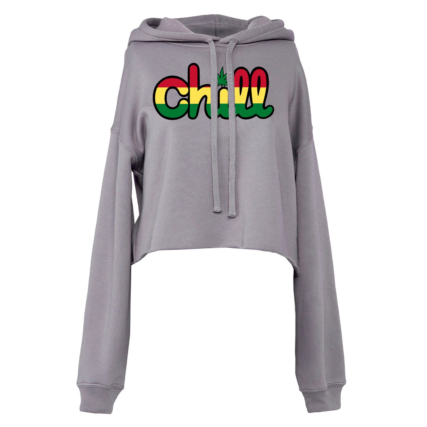 Womens Chill Leaf Rasta Crop Hood