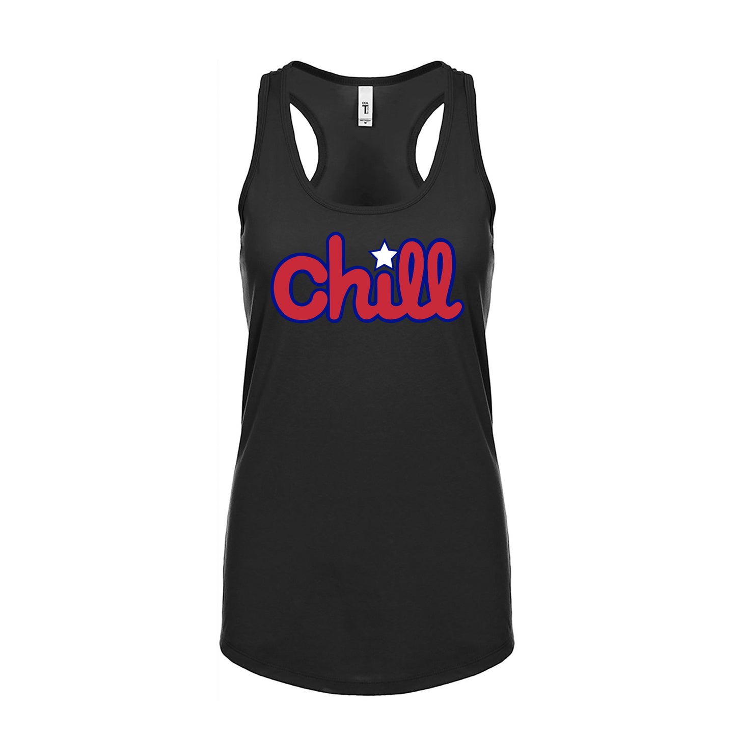 Womens Chill Patriot Star Racerback Tank