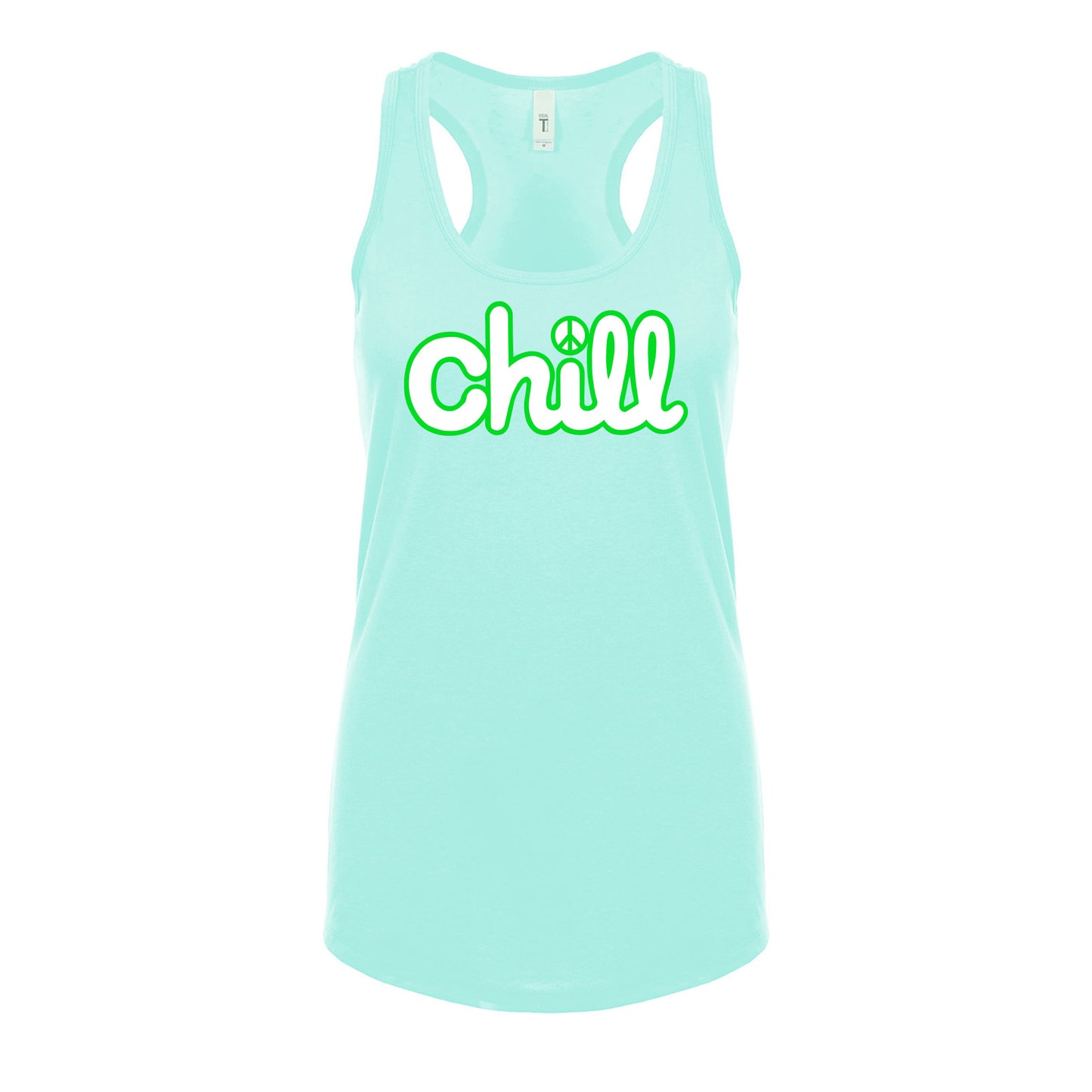 Womens Chill Peace Classic Racerback Tank