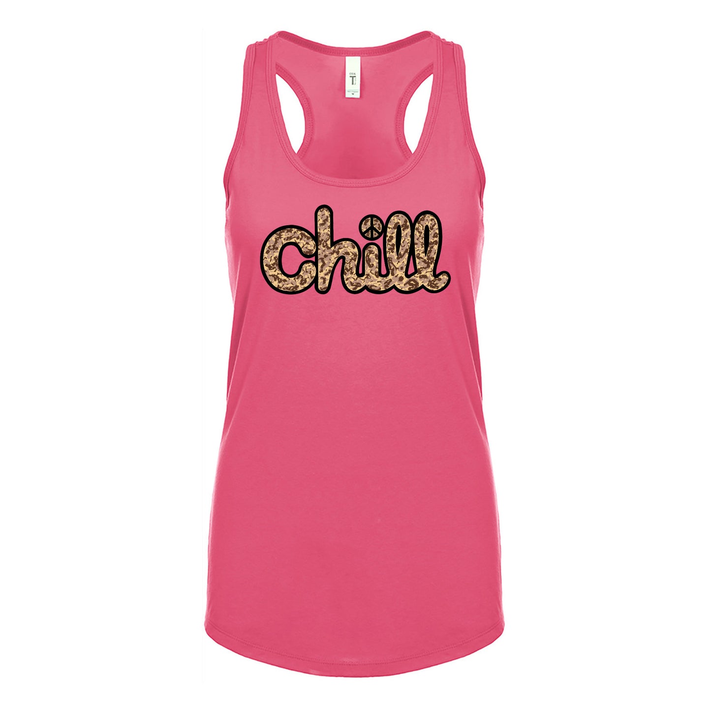 Womens Chill Peace Sand Camo Racerback Tank